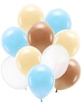 Ballongset med 10 Stk Gjennomsiktiga och Pastellfärgade Ballonger