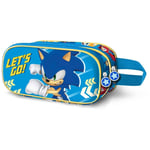 Sonic The Hedgehog Go 3D double pencil case