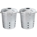 Guillouard - Bac multi-usages composteur acier 110 Litres (Lot de 2)