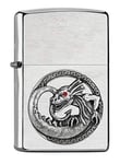 ZIPPO Briquet tempête Dragon Attached/Adorned with Swarovski® Crystal Chrome Brushed Rechargeable dans Un Coffret Cadeau de Haute qualité