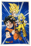 HÔMADICT Plaid Sherpa Dragon Ball Z - 100x150cm - Couverture Polaire Douce & Chaude - Goku - Qualité Elevée & Confortable - Licence Officielle