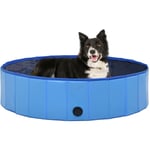 Vidaxl - Piscine pliable pour chiens Bleu 120x30 cm pvc Bleu