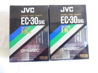 JVC - CASSETTE VIDEO TAPE - EC-30SHG - 2 K7 -  SCELLE - SEALED - VHSC PAL SECAM
