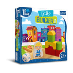 Trefl - Little Builder, Premier jeu de société - Jeu de société pour les plus jeunes, construire avec des blocs, jeu coopératif pour les tout-petits, apprendre en jouant