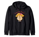 Funny Mushroom I Love You So Mush Cute Mushroom Fungi Zip Hoodie