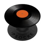 Tourne-disque vinyle rétro PopSockets PopGrip Adhésif