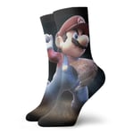 LREFON Chaussettes de Compression Mario Game Super Chaussettes équipage drôle décontracté Unisexe Impression Cheville Sport Chaussette