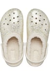 CROCS Glitter Gold Lined Classic Clog White Lining BNWT Kids Size UK 7 Infant