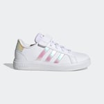 adidas Grand Court Lifestyle Elastic Lace and Top Strap Shoes Kids