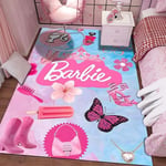 (Tyyli G-60x90cm (24x35in))10 kokoa MINISO Barbie-tulostusmatto olohuoneeseen Makuuhuoneeseen Lastenhuoneeseen Kodinsisustus Vaaleanpunainen Huoneen sisustusalue Matto Liukumaton matto