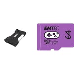 Emtec - Pack Gaming : Disque SSD Externe X210G 500 Go + Carte Mémoire microSD 64GB - Pack De 2