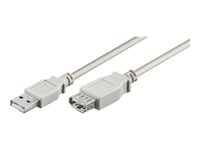 Goobay - Usb-Forlengelseskabel - Usb (Hunn) Til Usb (Hann) - Usb 2.0 - 30 Cm - Grå