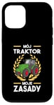 Coque pour iPhone 12/12 Pro Farmers My Tractor My Rules Mój Traktor Mon Zasady Tractor