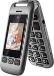 Artfone 4G VoLTE SIM-Free & Unlocked Mobile Phones, Dual-Screen Flip Phone, Big