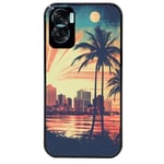 Coque noire pour Honor 90 LITE hawaii retro