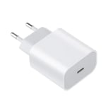 25W vit USB-C snabbladdare för Google Pixel 8 - 8a - 8 Pro - 7 - 7a - 7 Pro - 6 - 6 Pro - 6a Vit