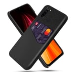 Bofink Xiaomi Redmi Note 8 skal med korthållare - Svart