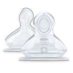 Nuk 2 tétines biberon First Choice+ BLANC