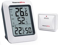 TP60C Hygromètre Numérique Thermomètre Intérieur Extérieur Moniteur D'humidité avec Indicateur de Température Sans Fil Thermomètre de Reptile et Amphibie avec Une Portée de 150M