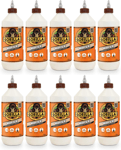 10x Gorilla Wood Glue Indoor Outdoor Water Resistant Strong Bond Adhesive 1L