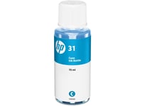 Genuine HP 31 Cyan Ink Bottle 1VU26A (VAT Included) - Free P+P