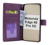 New Standcase Wallet Motorola Edge 40 Pro 5G (Lila)