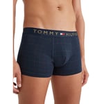 Coffret boxer et chaussettes Tommy Hilfiger Underwear, coupe classique stretch, en partie en coton biologique bleu marine rayé