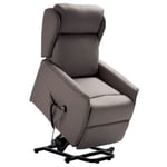 TABAGON - Fauteuil Relax et Releveur Gris