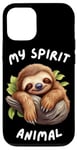 iPhone 15 My spirit animal - Sloth lover funny design Case