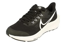 Nike Air Zoom Pegasus 39 Little/Big Kids' Road Running Shoes, Black/White-White, 34 EU