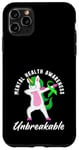 Coque pour iPhone 11 Pro Max Licorne incassable de sensibilisation à la santé mentale