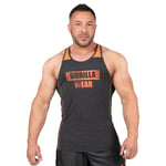 Gorilla Wear Wallace Tank Top Grey Orange L