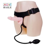 Gode Ceinture Réaliste Gonflable Sextoys Femme Couple Strap on Harnais Pegging