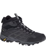 Merrell Homme Moab FST 2 Mid GTX Walking Shoe, Black, 36 EU