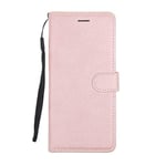 Flip Stand Leather Wallet Case For Samsung Galaxy A71 Pink