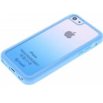 COQUE RIGIDE MUVIT POUR APPLE IPHONE 5C TRANSPARENT ET BLEU