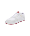 PUMA Unisex Court Classic Baskets, White Vapor Gray Club Red, 44.5 EU