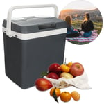 Glacière électrique 32 litres thermoélectrique 12 Volts et 230 Volts Mini-réfrigérateur pour la voiture et le camping Mini-réfrigérateur pour la