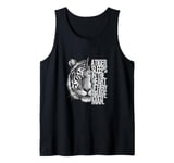 Wild Tiger in Man Predator Cat Wild Cat Tiger Head Tank Top