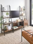 Very Home Otis 3 Piece Furniture Set - 4 Tier Ladder Shelf + 2 Door, 3 Shelf Unit + Tv Unit - Fits Up To 40 Inch Tv - Fsc Certified