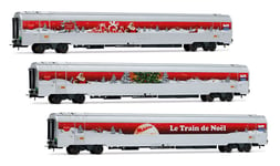 Jouef HJ4200 Set 3 Voitures Mistral 69 SNCF Livrée Train de Noel Coca-Cola 2010