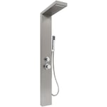 Aqrau Colonne de Douche Hydromassante Panneau de Douche en Acier Inox 304, Panneau de Douche Multifonctionnel Pour la Salle de Bains Gris