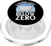 Bain glacé Living Life below Zero PopSockets PopGrip pour MagSafe