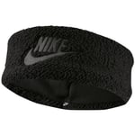 Nike Sherpa N.100.4357.079.OS Women's Headband Black/Dark Smoke Grey Size: One Size