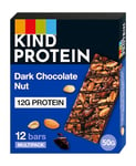 KIND Protein Bars, Gluten Free Snack Bars, Dark Chocolate Nut, High Fibre, Healthy Snack, Source of Protein, No Artificial Colours, Flavours or Preservatives, Multipack 12 x 50g