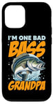 iPhone 12/12 Pro I'M ONE BAD BASS GRANDPA, for the fishing grandfather Case