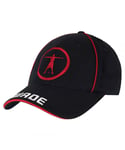 Converse Wade Graphic Logo Adjustable Black Mens Cap 2D005401 001 - Black/Red Cotton - One Size