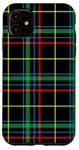 Coque pour iPhone 11 Green Royal Stewart Tartan écossais classique de Noël