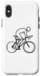 Coque pour iPhone X/XS Cyclisme Graphic Racing Bicycle