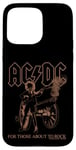 Coque pour iPhone 15 Pro Max AC/DC For Those About To Rock Angus Photo par Michael Putland